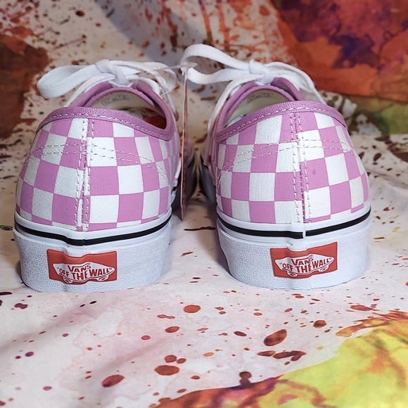Vans purple lace up checkerboard women's size 9 - Picture 6 of 11